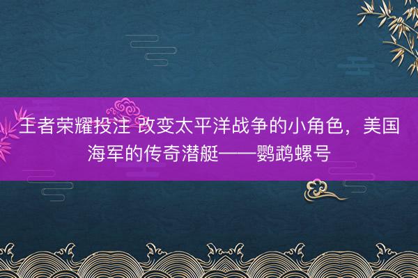 王者荣耀投注 改变太平洋战争的小角色，美国海军的传奇潜艇——鹦鹉螺号